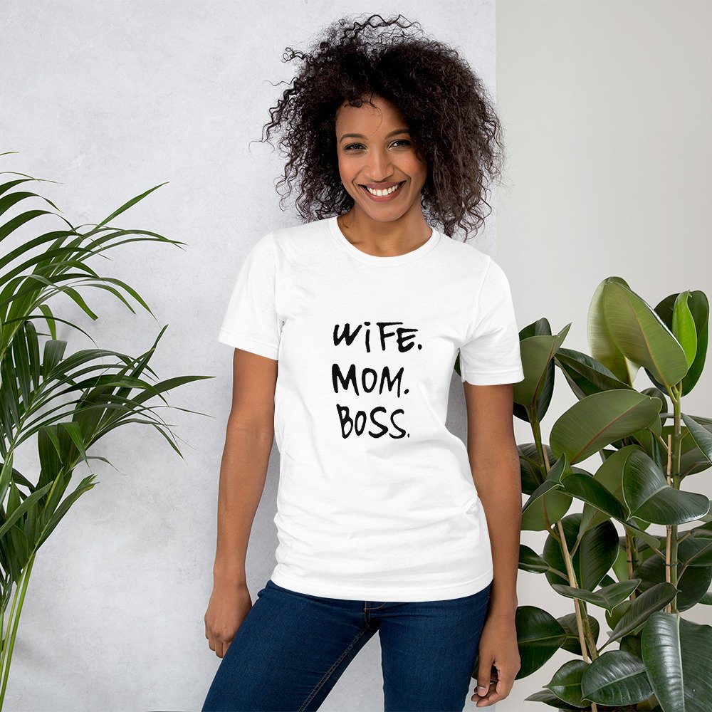 T-shirt Wife Mom Boss