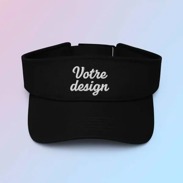 Visière personnalisée brodée