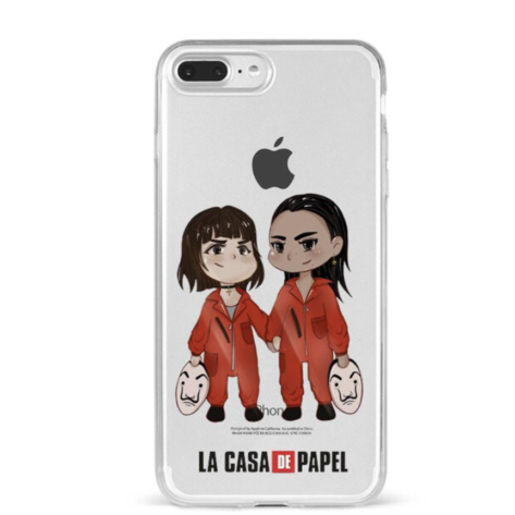 Coque iPhone Casa de Papel en silicone transparent Créer Son T Shirt coque iphone casa de papel 8