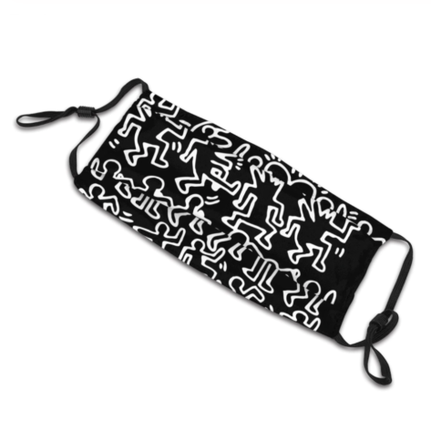Masque tissu lavable réglable - Keith Haring Créer Son T Shirt masque tissu lavable keith haring