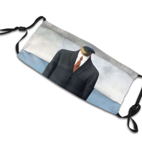 Masque tissu lavable - Magritte Le fils de l'Homme Créer Son T Shirt masque tissu lavable le fils de l homme