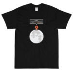 T-shirt Geek Parodie Google Map Lune – Homme