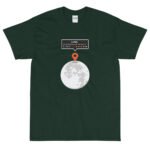 T-shirt Geek Parodie Google Map Lune – Homme