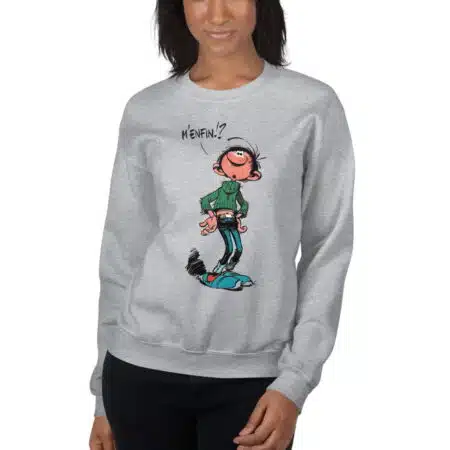 Sweat Gaston Lagaffe Unisexe à Col Rond