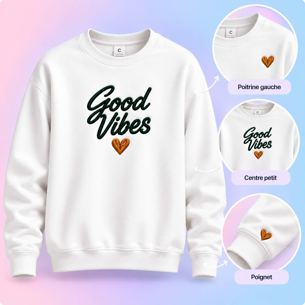 pull personnalisé brodé produit pull personnalisé brodé produit