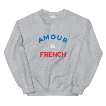 Sweat Amour is French Unisexe à Col Rond