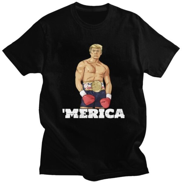 T-shirt Donald Trump America Boxe humour