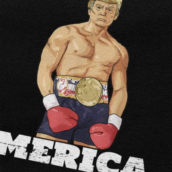 T-shirt Donald Trump America Boxe humour