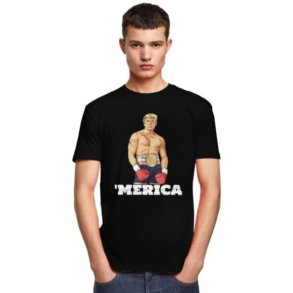 T-shirt Donald Trump America Boxe humour