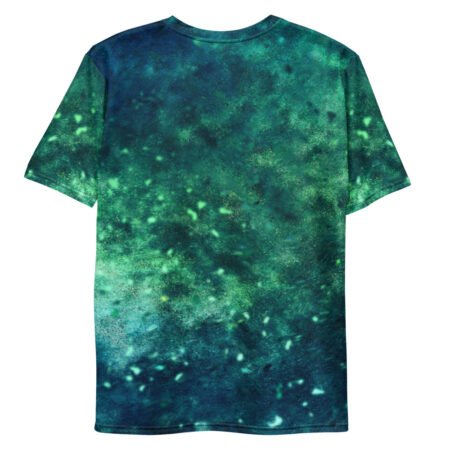 T-shirt personnalisé Full Print Colordust Vert Bleu pour Homme