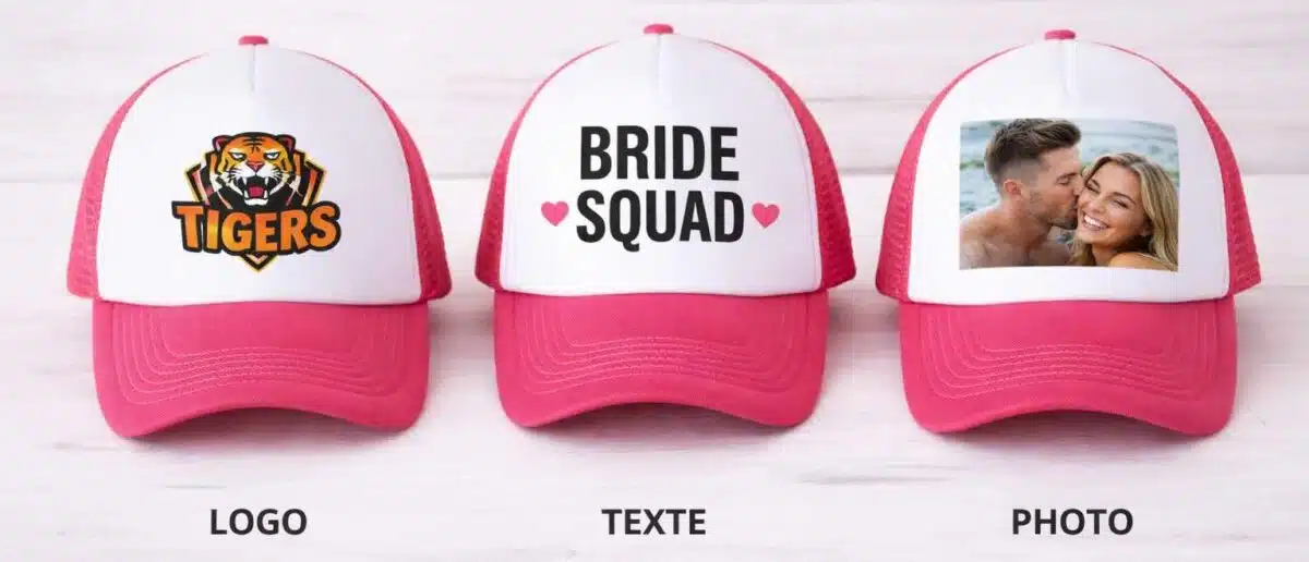casquette personnalisée pas cher exemples