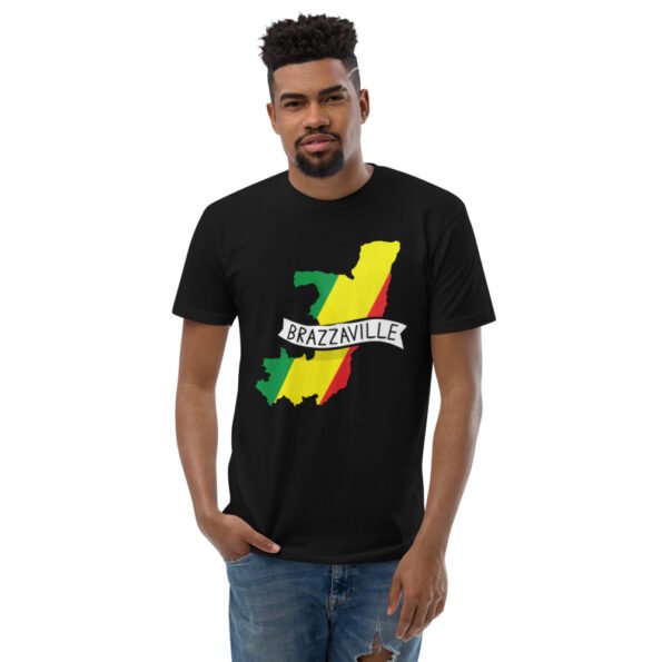 T-shirt Brazzaville Congo Carte Drapeau