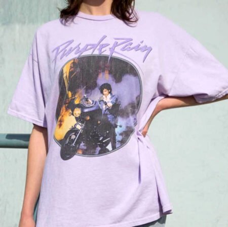 T-shirt Prince Purple Rain Violet