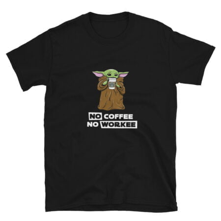 T-shirt Maître Yoda No Coffee No Workee