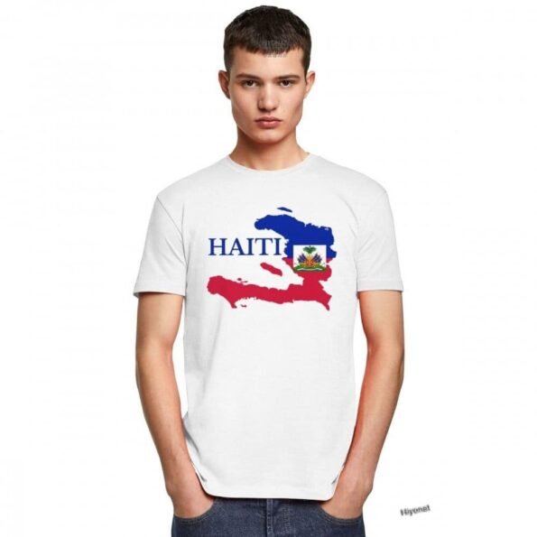 t-shirt haiti blanc
