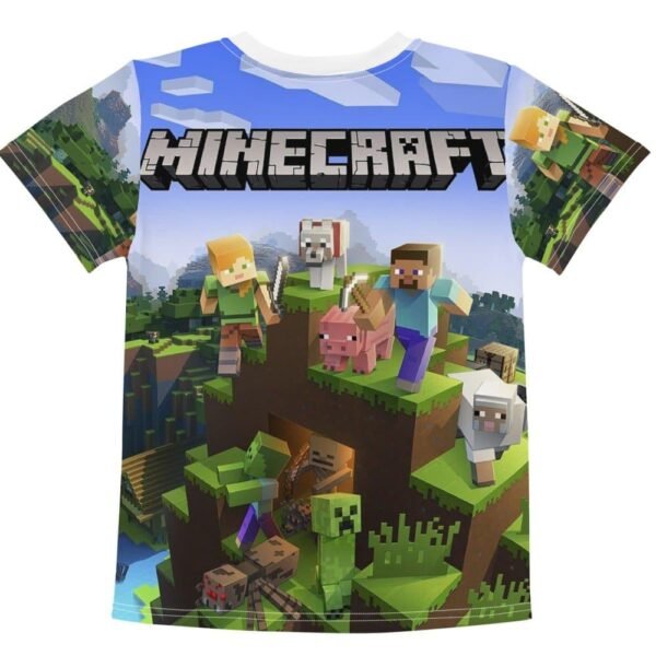 t-shirt minecraft enfant