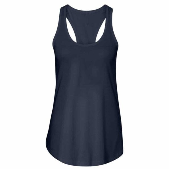 Débardeur femme personnalisé coton bleu marine