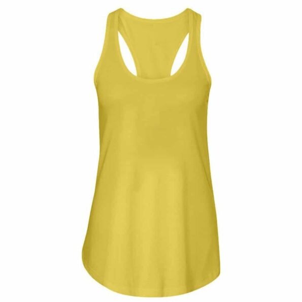 Débardeur femme personnalisé coton jaune