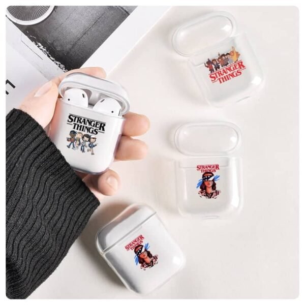 Coque Airpods Stranger Things - Boîtier transparent