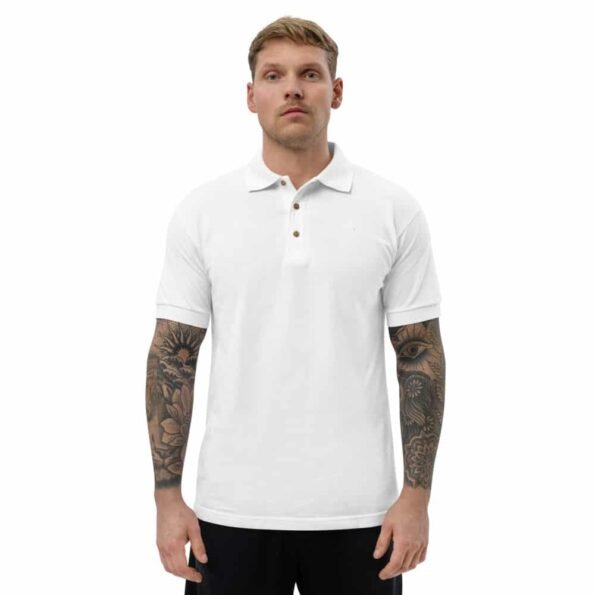 classic polo shirt white front 60f933f978783