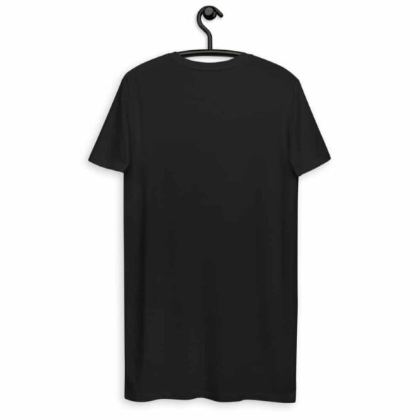 Robe t-shirt personnalisée en coton bio Noir