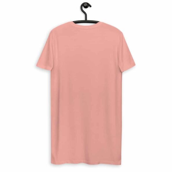 organic cotton t shirt dress canyon pink back 60f950bdf298e