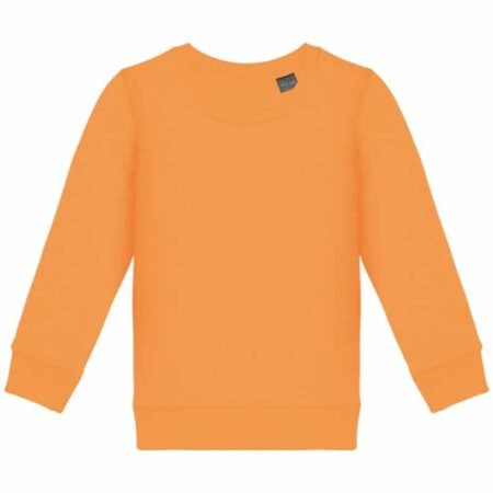 sweat enfant personnalisé écoresponsable orange