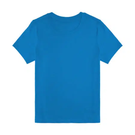 t shirt bio enfant personnalisé bleu tropique