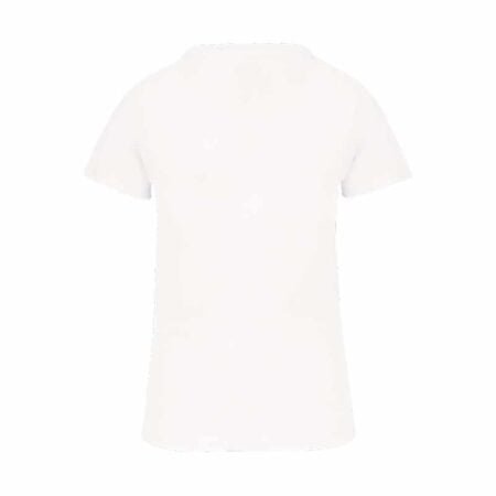t shirt bio personnalisé femme col rond blanc dos