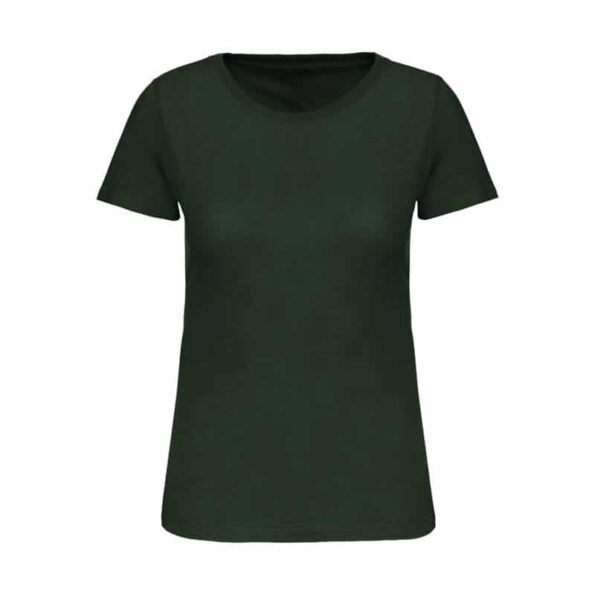 T-shirt Bio personnalisé Femme Vert Forêt