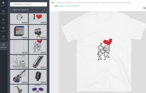 tee shirt personnalisé homme en ligne design tshirt