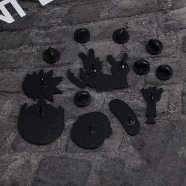 Mad scientific pingles en mail pour hommes et femmes Badges d aventure cosmique dessin anim broches 1