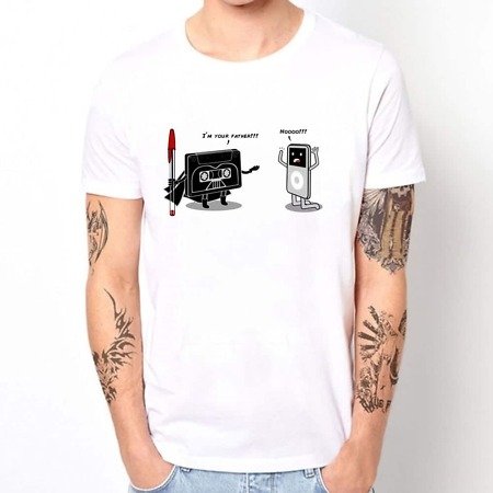 T shirt col rond Homme Design GEEK lecteur de musique imprim dr le je suis votre