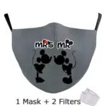 masque lavable disney mickey minnie en tissu