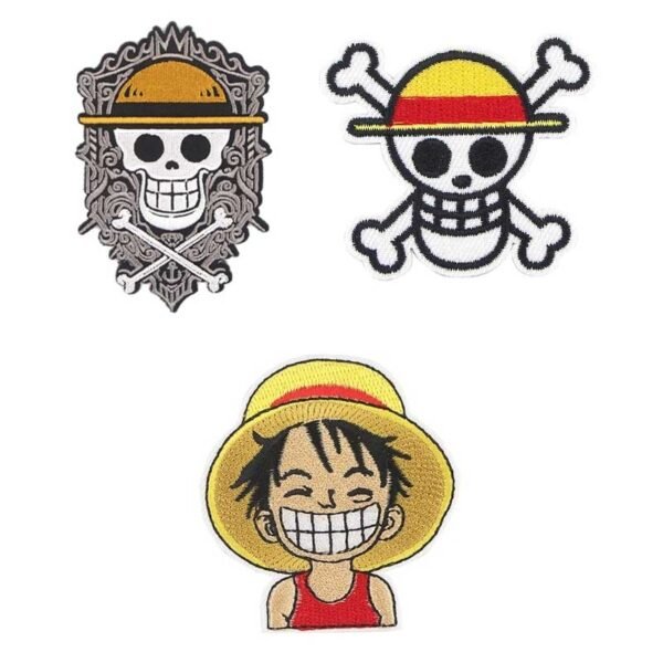patch brode one piece luffy thermocollant x 3