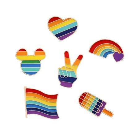 pin lgbt gay arc en ciel pack de 9 5