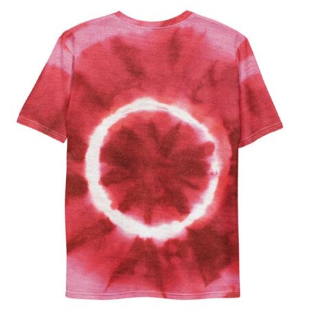 t shirt tie and dye rouge all over personnalisable 1