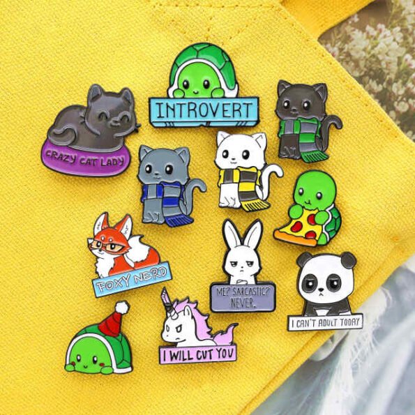 Pin’s animaux mignons – Pack de 11