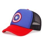 Casquette de Baseball brod e pour enfants chapeau de super h ros Captain America Disney Marvel