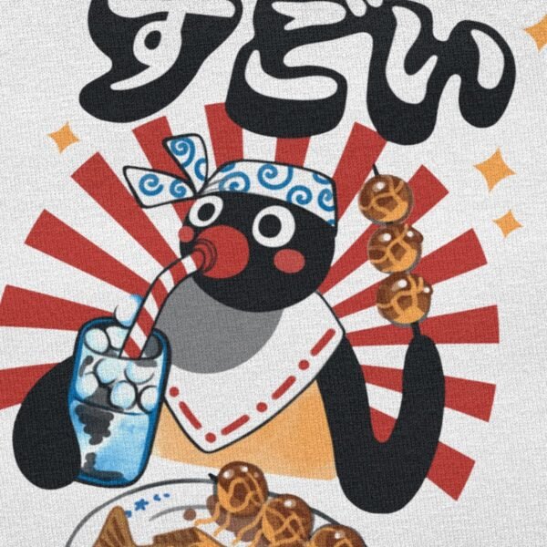 T shirt manches courtes pour hommes en coton tendance japonais Matsuri Pingu dessin anim 1