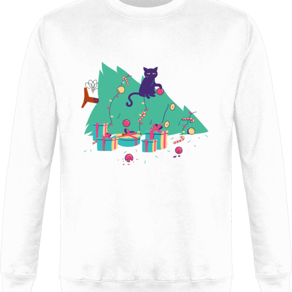 Sweat Noël Chat Sapin