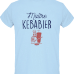 T-shirt Maître Kebabier  – White – Face