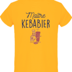 T-shirt Maître Kebabier  – White – Face