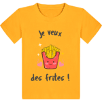 T-shirt Enfant Je veux des frites