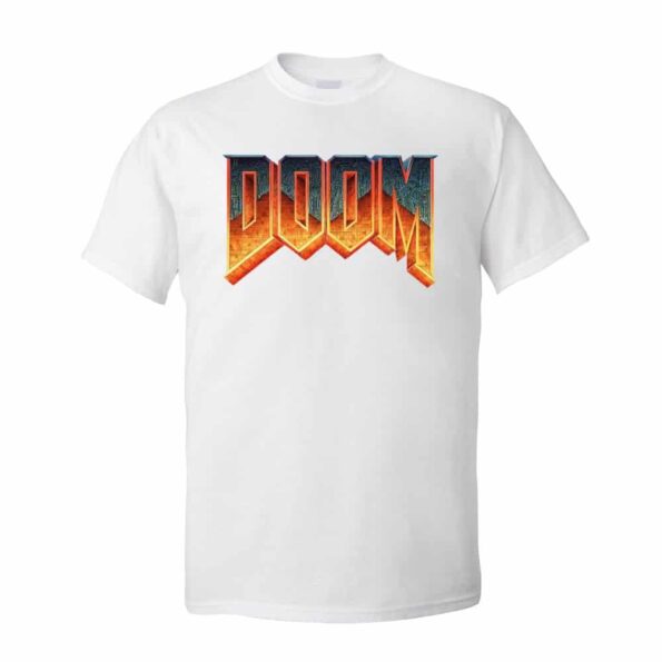 Doom T shirt manches courtes pour hommes 100 coton col ras du cou de styliste vente 4