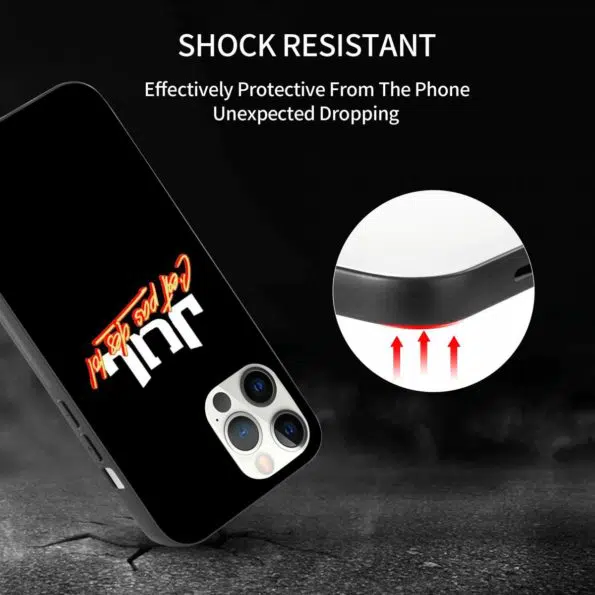 Juillet C est Pas Des Lol coque en verre TPU pour iPhone 12 11 Xs Xr 5