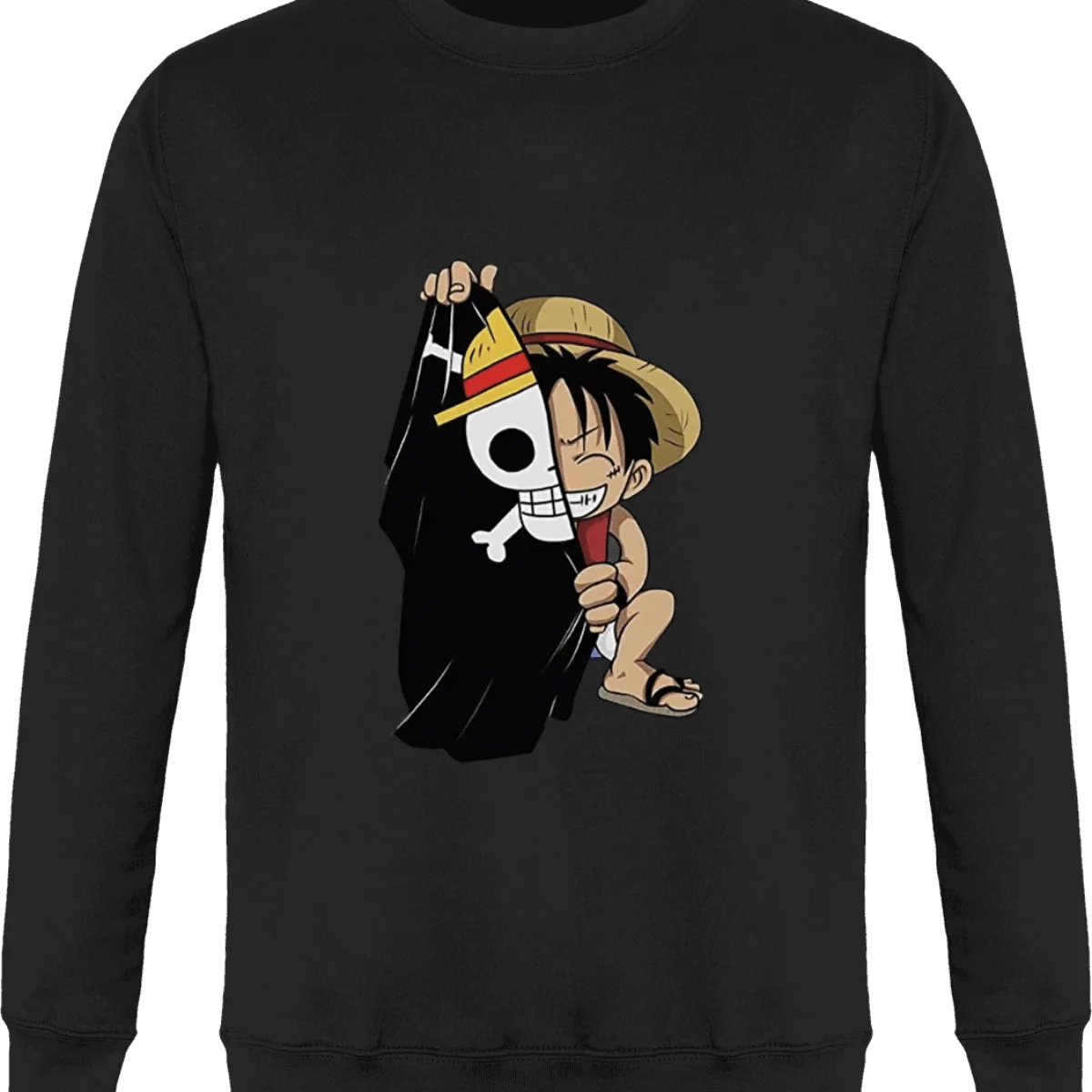 Sweat One Piece Luffy Drapeau
