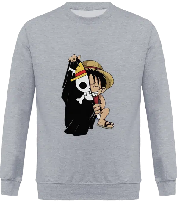 Sweat One Piece Luffy Drapeau