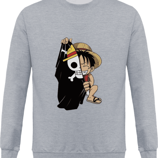 Sweat One Piece Luffy Drapeau