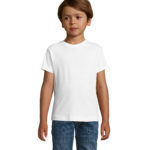 t shirt enfant personnalise blanc col rond 100 coton 150 g m²